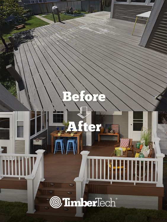 CapeCodLumber's tweet photo. Check out this great before & after shot featuring @timbertech! #Decking #Railing #BuildingPros https://t.co/kIvTz1J0p5
