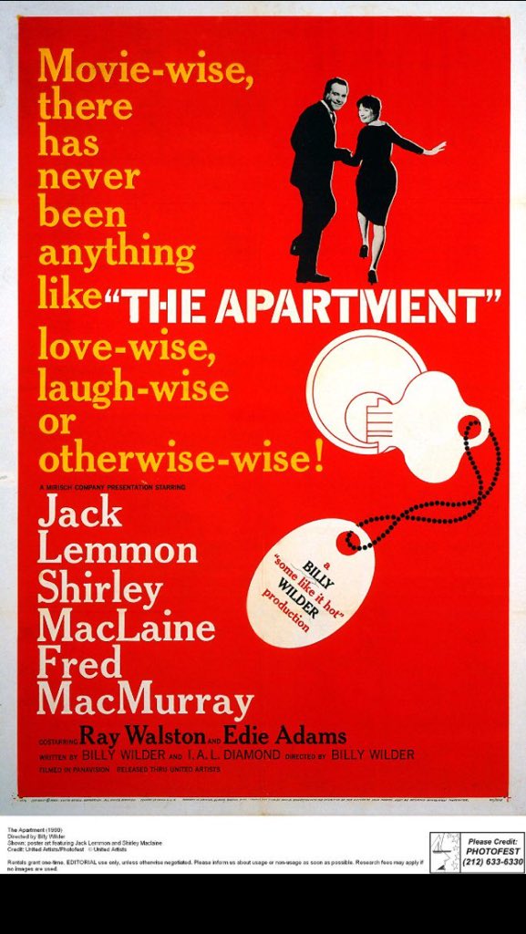 #ElApartamento #BillyWilder #JackLemmon #ShirleyMacLaine #JackKruschen @PhenomenaExp