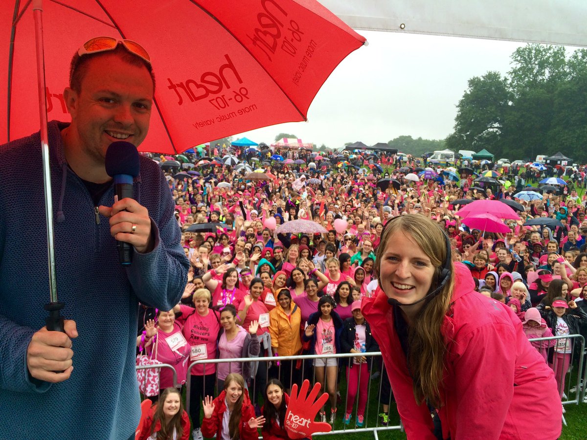 CRUKEventsEast's tweet photo. Thanks @danielfoxfm @HeartHerts @Heart4Counties for helping us put on #Watford @raceforlife https://t.co/oKwAhDz2ic
