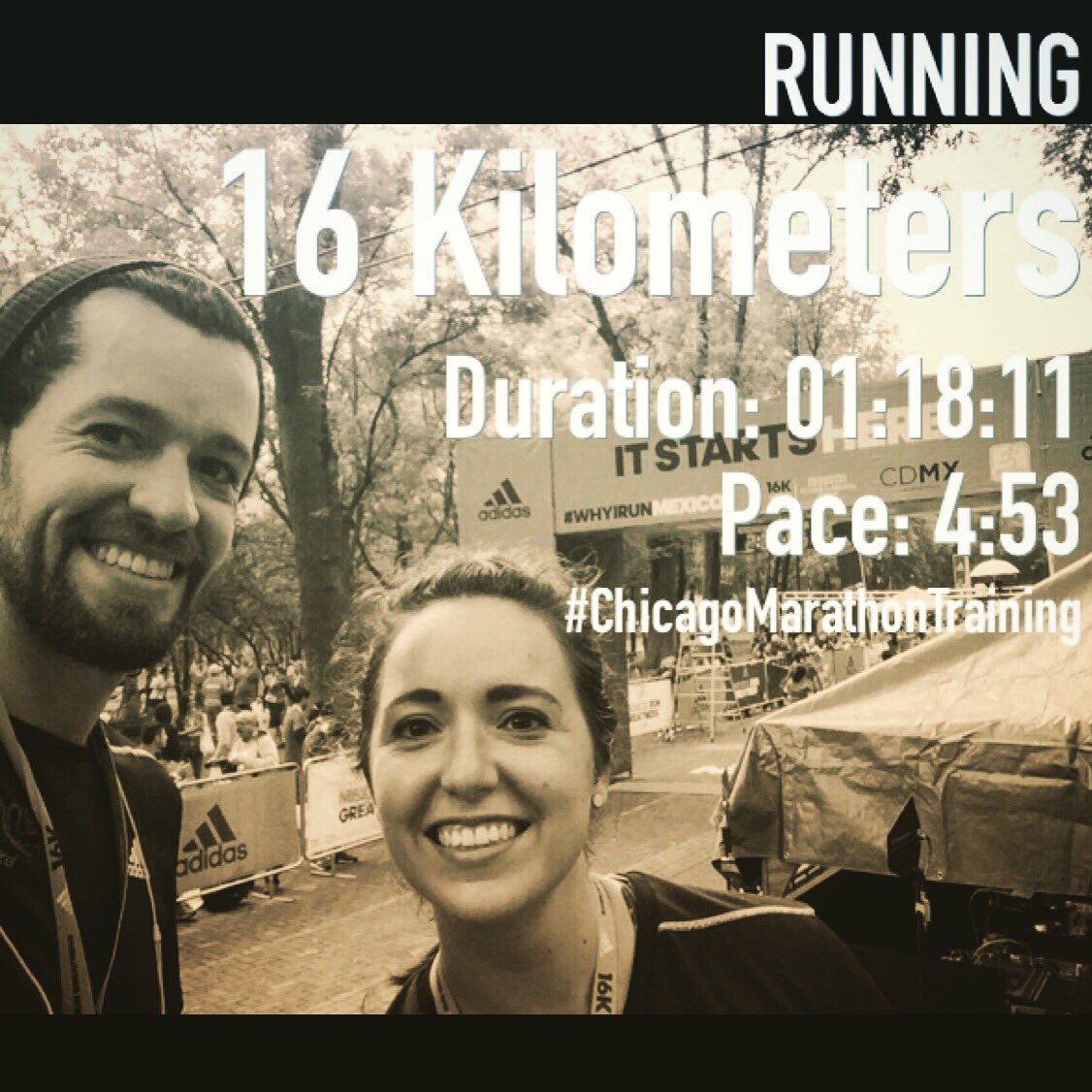 KikeKaram's tweet photo. #WhyIRunMexico #Split16kAdidas #Adidas #run #smiles #ChicagoMarathonTraining https://t.co/qFOVJmVJMK
