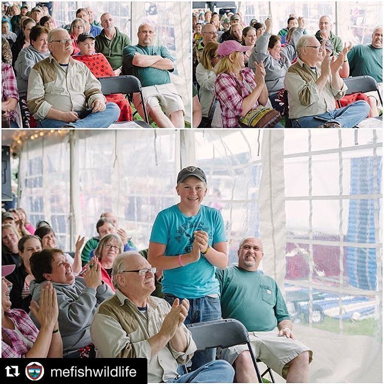 MESportsman's tweet photo. #Repost @mefishwildlife
・・・
It's always exciting when someone in the audience hears their name announced! Thank you… https://t.co/HnFc0sXtE3