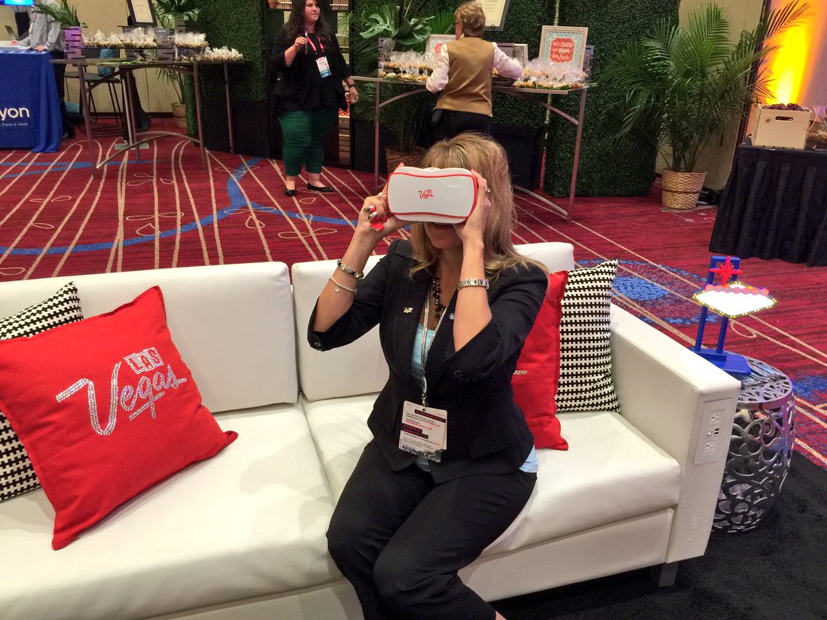 LVCVA's tweet photo. You can visit Vegas through virtual reality. Come see us @MPI #WEC16 Market Place. #VegasMeansBusiness https://t.co/V4LjmWNrl1