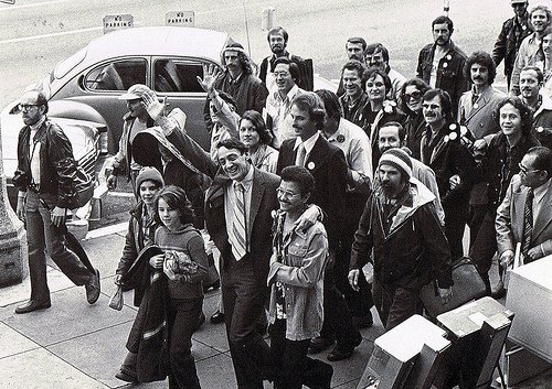 "If a bullet should enter my brain, let that bullet destroy every closet door" - Harvey Milk, killed in 1978.