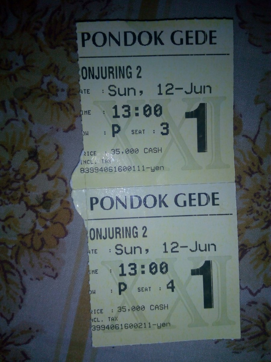 teresiahesti's tweet photo. My first time experience ntn bioskop di deretan kursi paling bwh demi buat ntn #TheConjuring2 nyahh @citraprima.. 😅 https://t.co/aUaf8UUiCQ