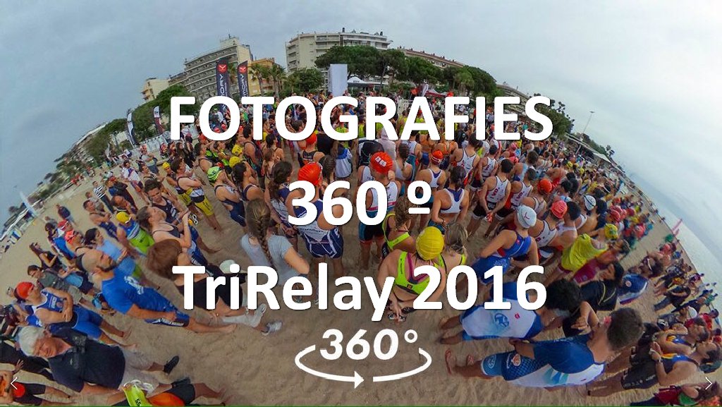 Fotografies 360º del #TriRelay 2016. Col·laboració de <a href="/AlexisDengra/">alexis</a> . Agraïts !!! alexisdengra.es/visitasvirtual…