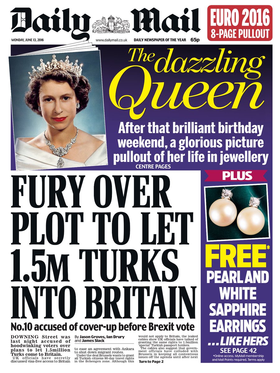 Image result for Daily mail fury over plot to let 1.5 mill turks