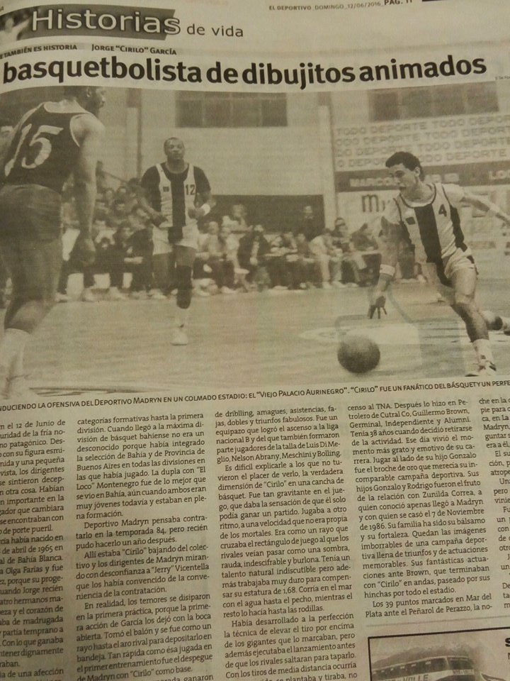 De esa época me quedan los mejores recuerdos y mi ídolo de la época: "Cirilo" Garcia. Gracias @_ElDiaG sigue...