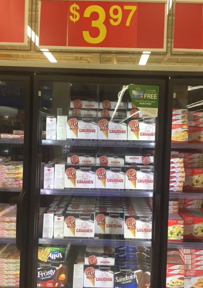 Chapmans_Canada's tweet photo. RT @herofund: The #Canadiancone has landed on store shelves! @Chapmans_Canada #canadaday #raiseyourcone https://t.co/nIe8eFrEQW