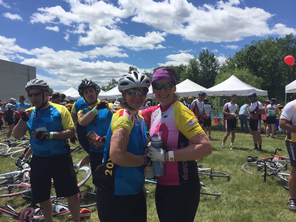 IRONDames's tweet image. At the last pit stop heading to Niagra Falls Finish!