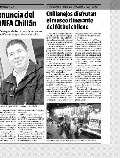 mitfumu's tweet photo. Gracias a @ladiscusioncl por difundir la presencia del museo gratuito en Chillán. Último día en la histórica ciudad https://t.co/4EKszGtwo2