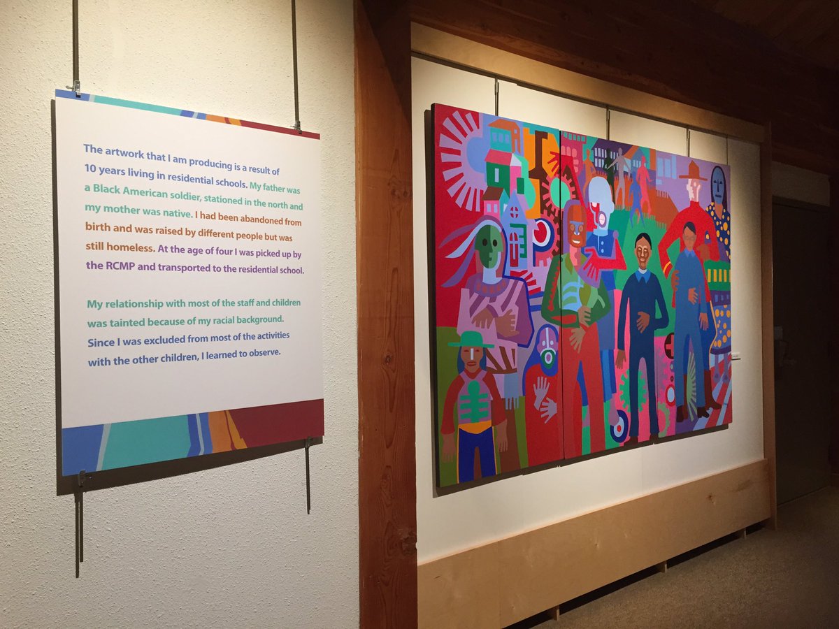 ThaliaHibbs's tweet photo. Powerful exhibit of Residential School inspired art by Robert Burke at Prince of Wales Heritage Centre #ccsta2016 https://t.co/8GDNQTFoYk