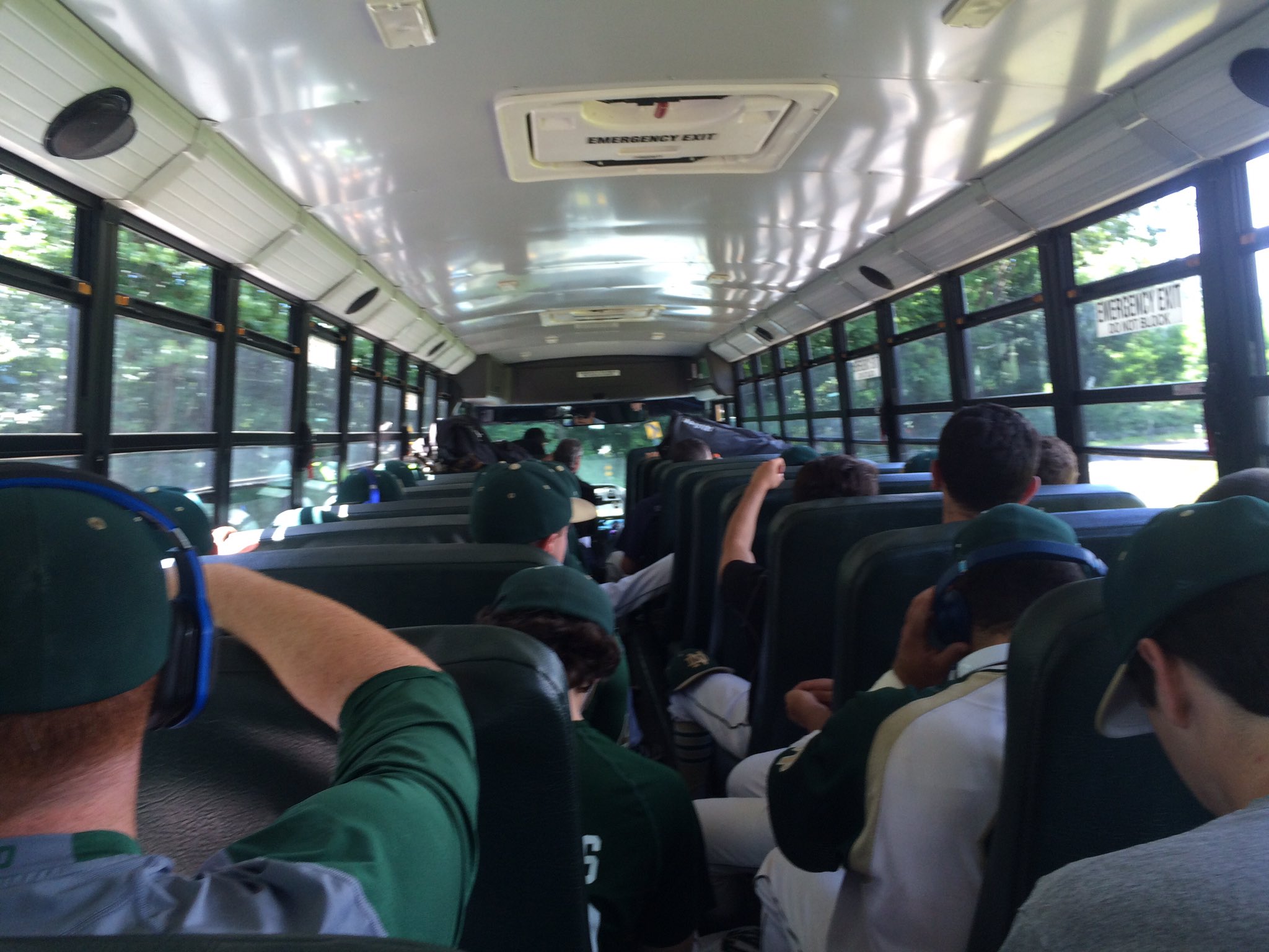 Notre Dame HSWH on Twitter "ND bus is rolling. Next stop Palmer Field