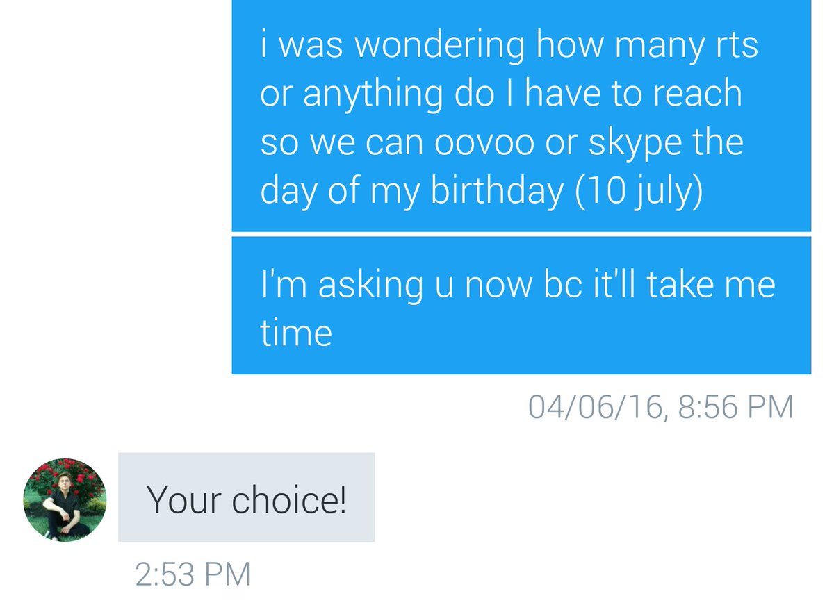 chillyolzanski's tweet photo. Guys I need to reach 1k rts before July 10th so I'm able to video chat with gavin for my birthday.Please help me!!ty https://t.co/ehEO4gGXQU