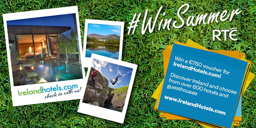 rte's tweet image. Win a €750 voucher for IrelandHotels.com. To enter follow @rte + tweet #WinSummer