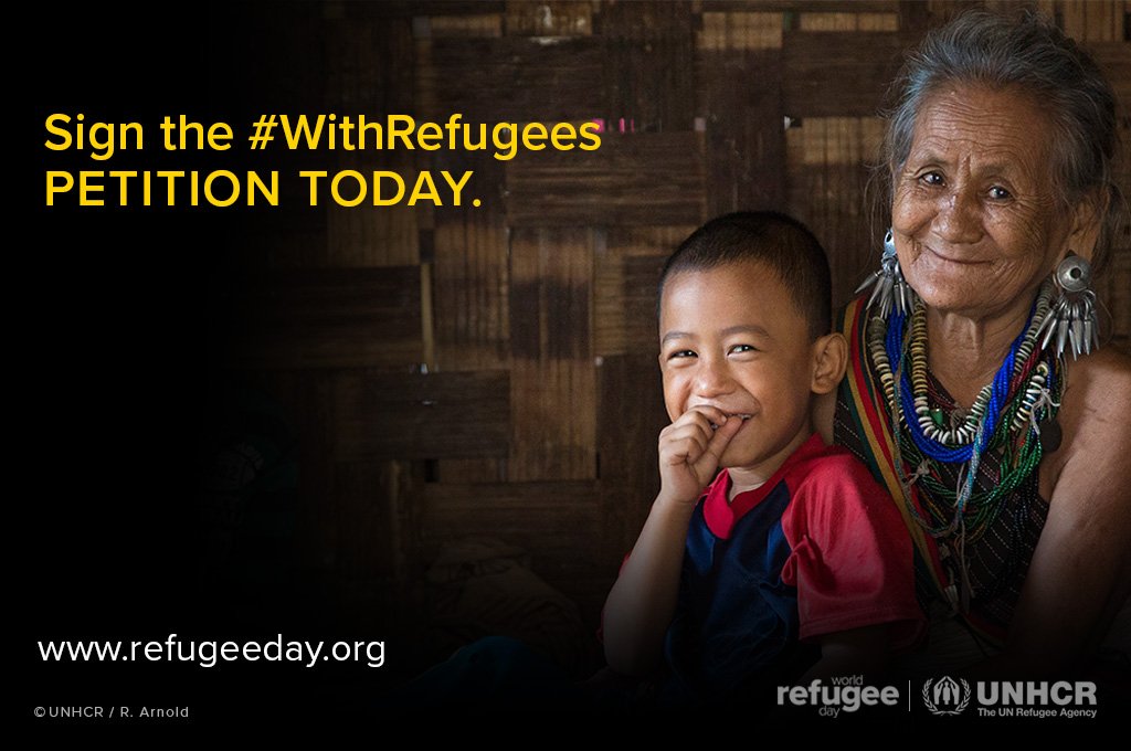 UN's tweet photo. We call on governments to work together &amp; do their fair share for @refugees. 
#WithRefugees https://t.co/NDtyWkxSkG https://t.co/6Q5vX1HZjL