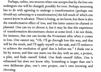 TheLitCritGuy's tweet image. &quot;By the loss one undergoes, one will be changed, possibly forever.&quot;