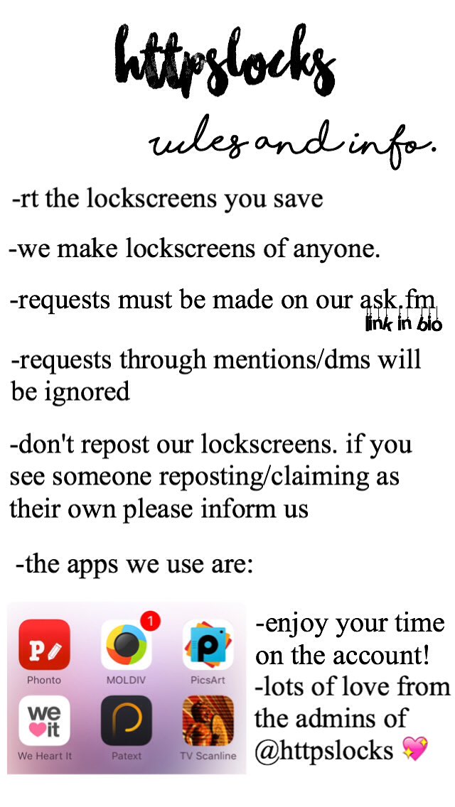 httpslocks's tweet image. -rules and info about the account
-fav/rt once you've read
-we love you lots! 

-the admins💖