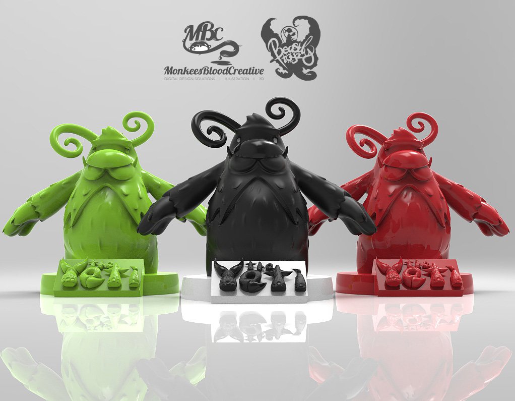 BeastlyToyz's tweet photo. Yeti #Monkeesblood #zBrush #3DModeling #CharacterDesign #ArtToy #BeastlyToyz #VinylToy #Yetoy https://t.co/g6y7yIsoOI