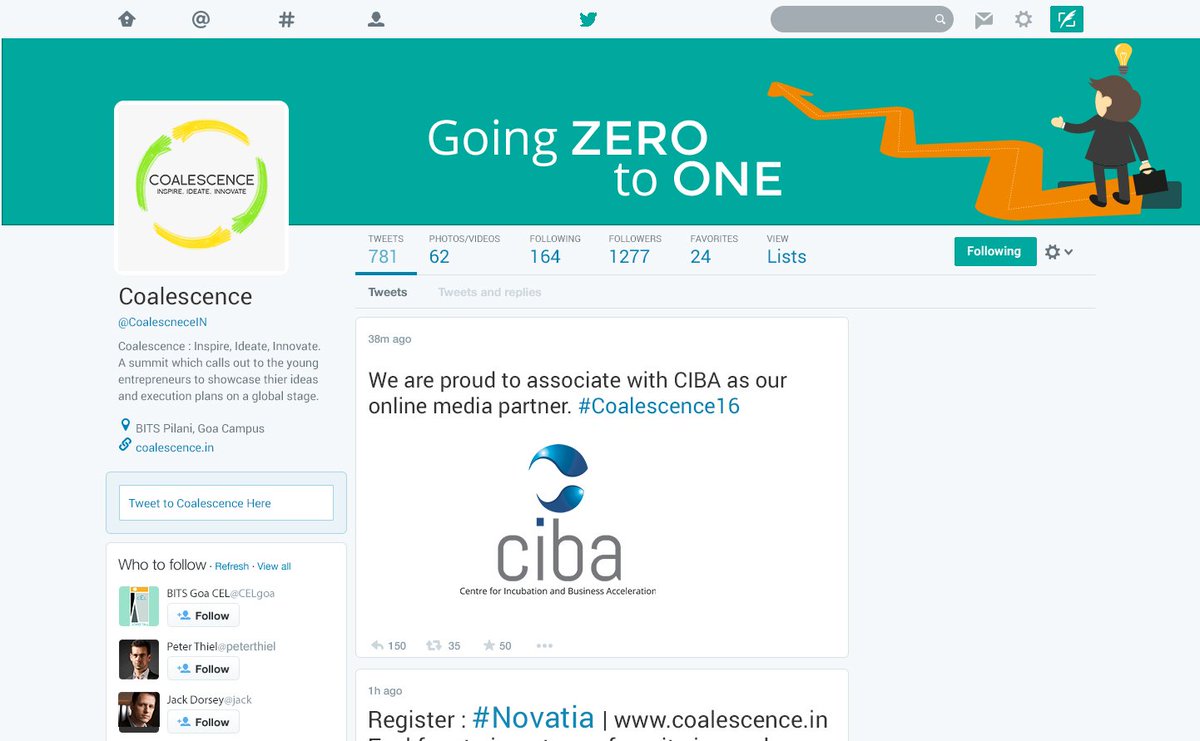CoalescenceIN's tweet photo. We are proud to associate with @cibaassagao as our Online Media Partner.

#Coalescence16 https://t.co/KWaXBbukz3
