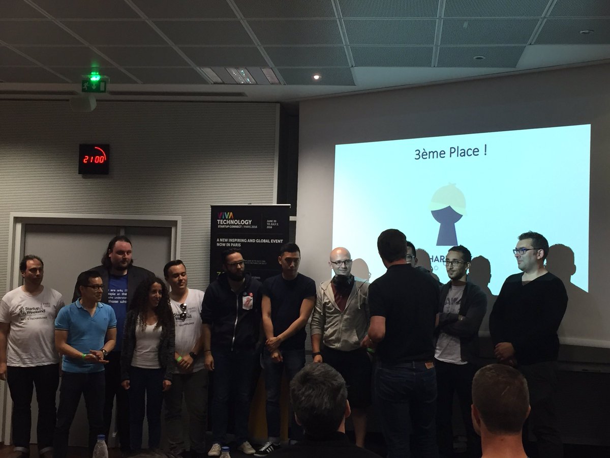 sweparis's tweet photo. #3 @ShareLockHome !!! Félicitations !! ❤️ #swparis #sweparis #VivaTech https://t.co/tLtxZLwv5i