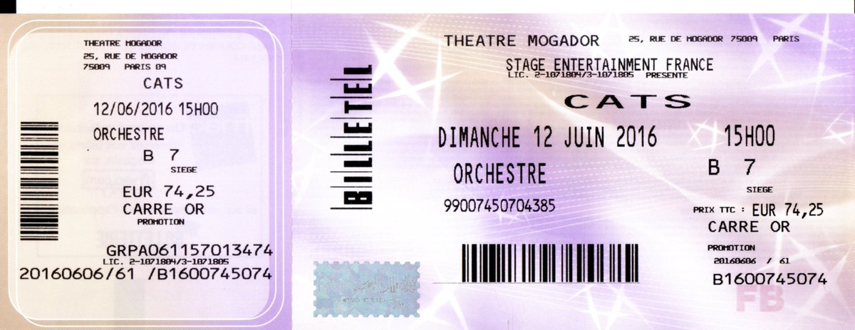 @StageFrance ébahi par <a href="/CatsLeMusical/">CATS - Le Musical</a> #CatsParis au #Mogador... Fondu en larmes en entendant "Memory"... #Sublime