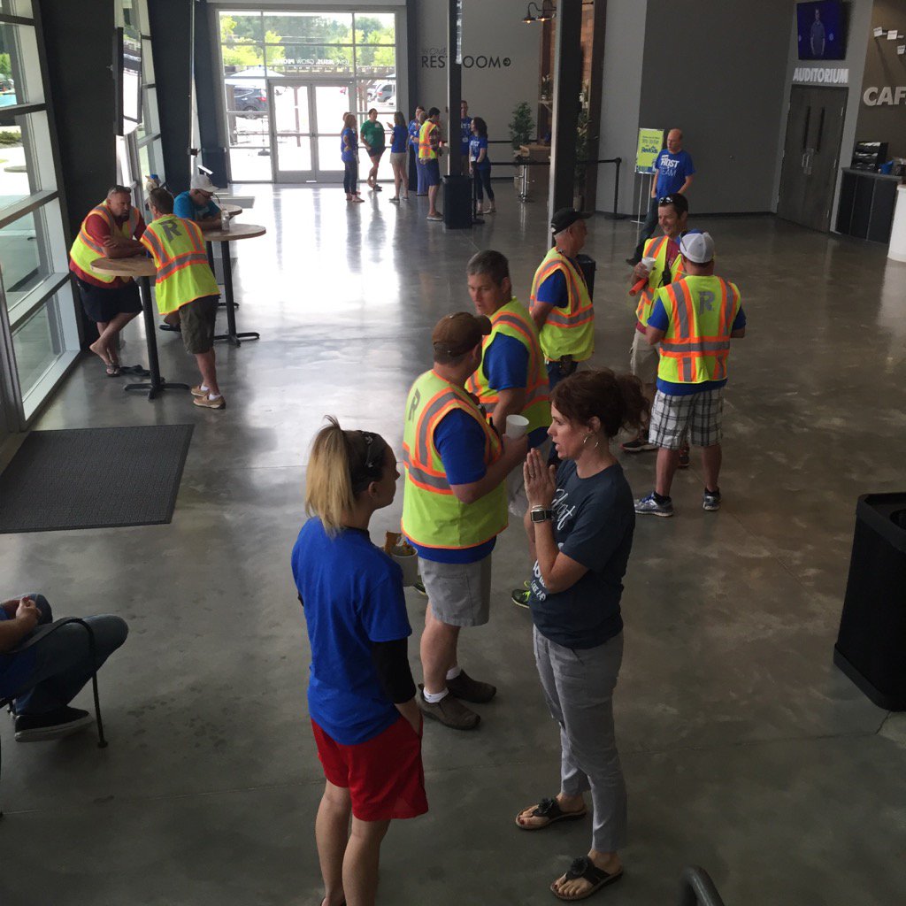 zipcain's tweet image. I absolutely love seeing our lobby full of volunteers every week hanging out building relationships! #serve