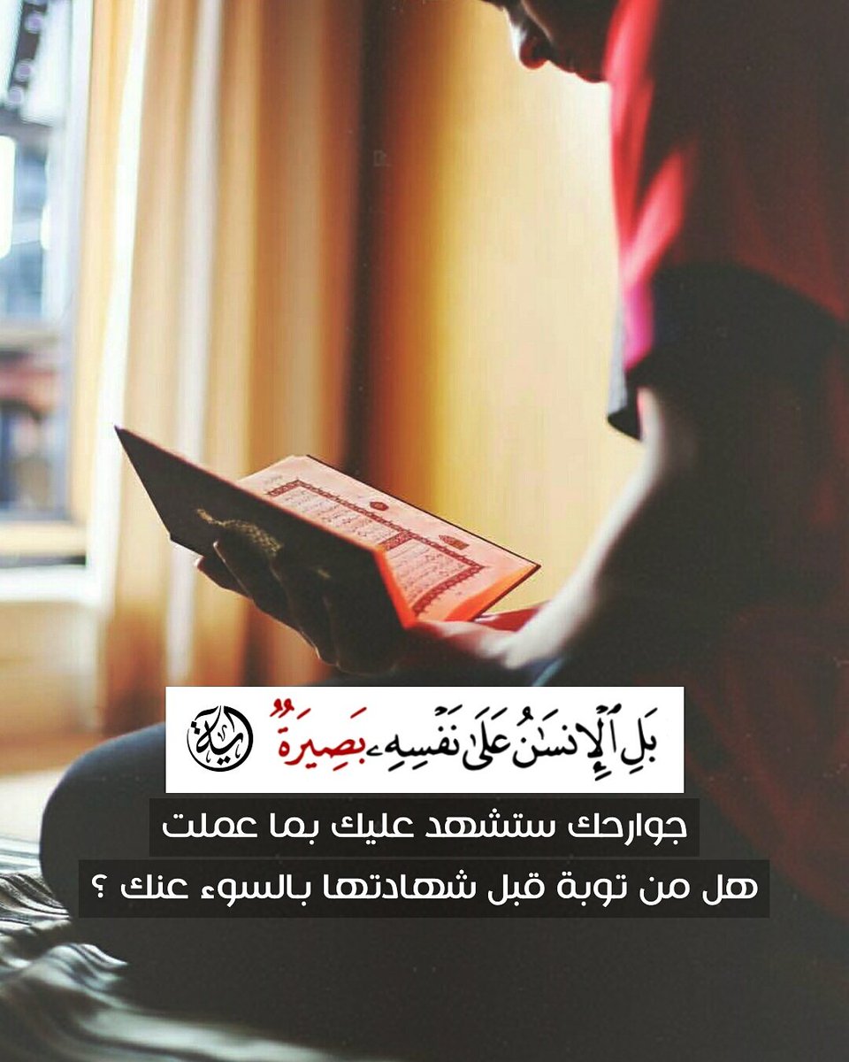 عباد الله اخوانا على تويتر حقائق تعود بها الأيام بل الانسان على نفسه بصيرة ولو ألقى معاذيره