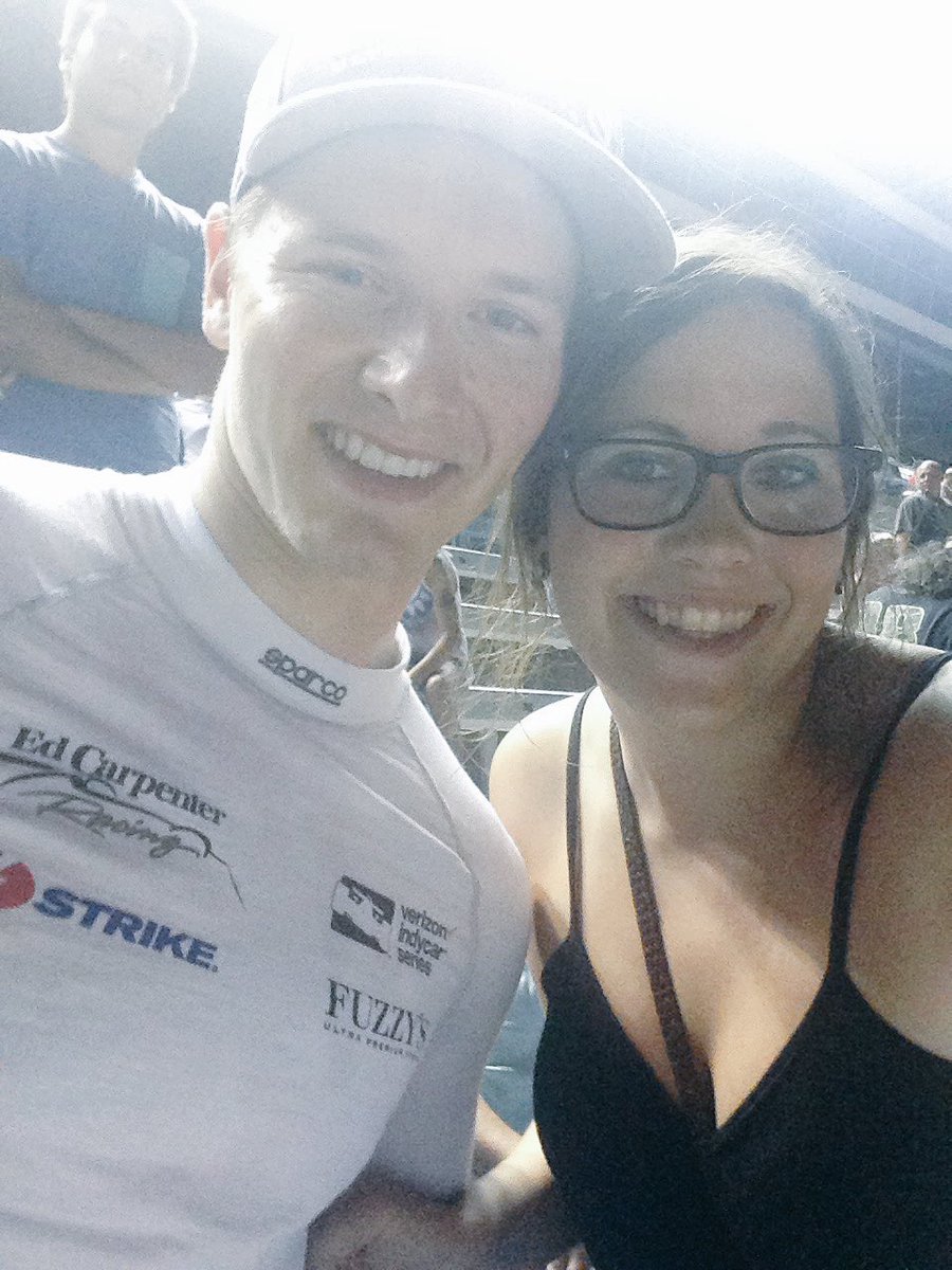 ograchelgreen's tweet image. Prayers out to this babe, @josefnewgarden. Nicest goofball you'll ever meet. #speedyrecovery