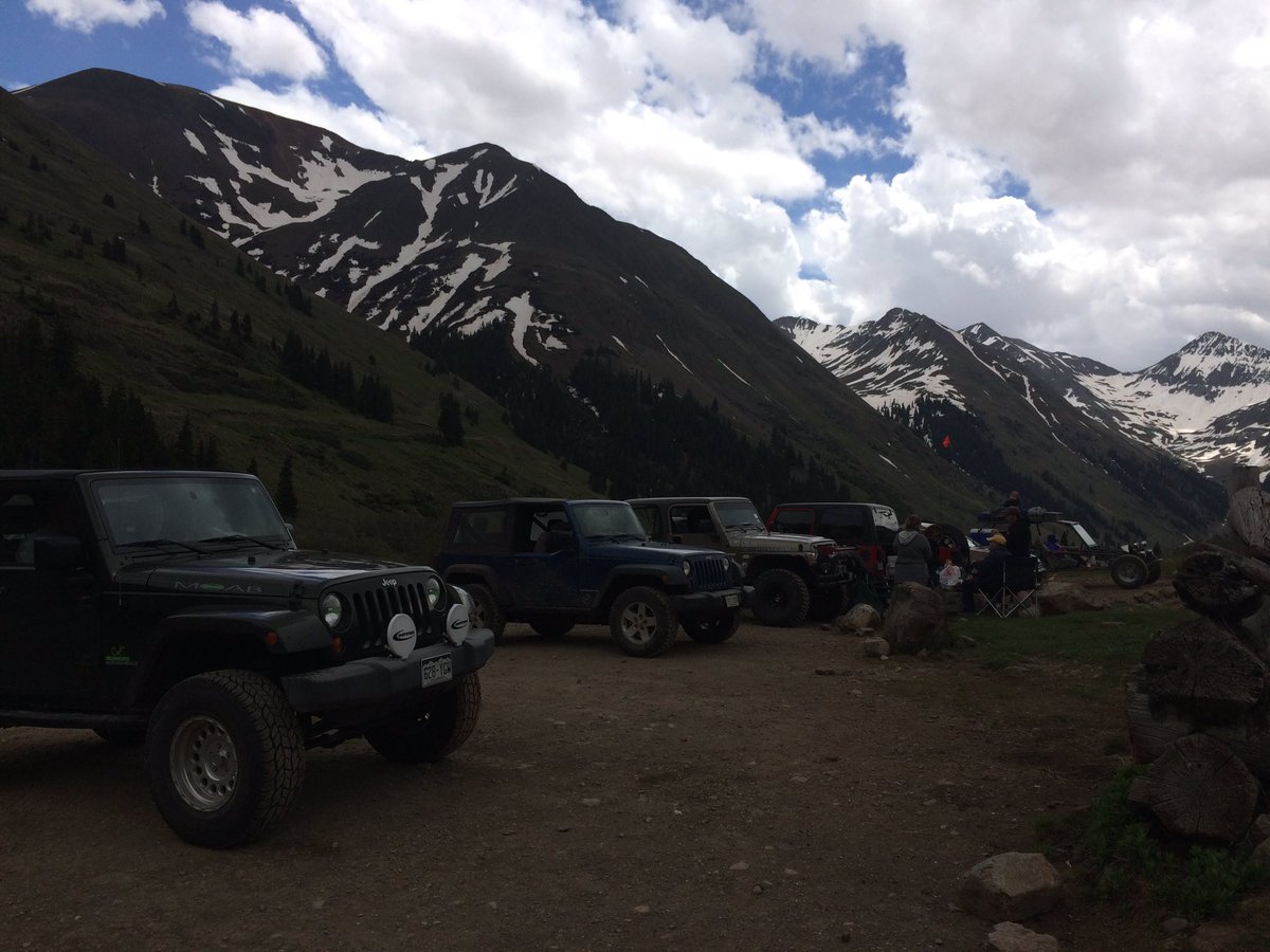 Another fun day in the mountains!! (Although trails weren't all clear) #JeepMafia #animasforks @THEJeepMafia
