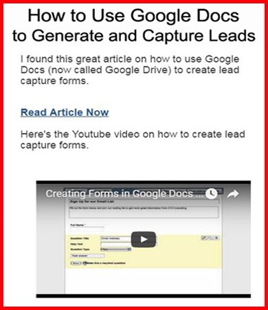 jsingelman's tweet image. How to Use Google Docs to Generate and Capture Leads.  bit.ly/1STfyAE  #googledocs  #freewebtools