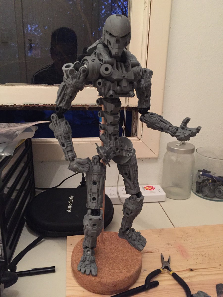 Endo The Skeleton 3D Printed Action Figure (Digital Files) – Toy Forge