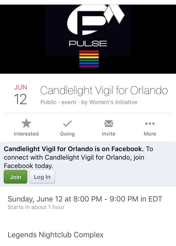 ElainaAthans1's tweet photo. Candlelight vigil tonight for Orlando victims. Folks gathering at 8:00 in Downtown Raleigh. See info below #abc111 https://t.co/mePa9SdIcn