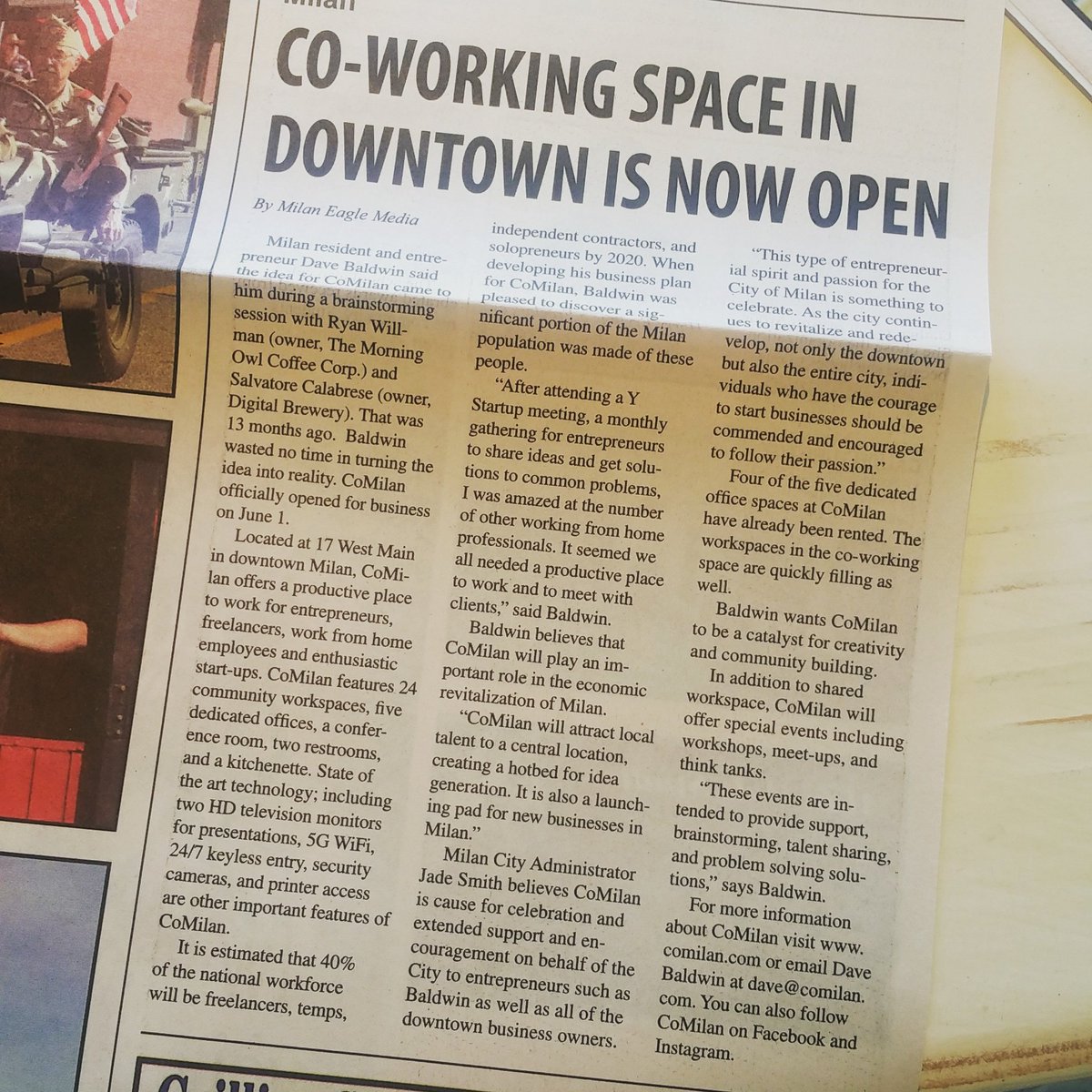 comilanmi's tweet image. Really pumped about being in #themilaneagle. This is the story of CoMilan