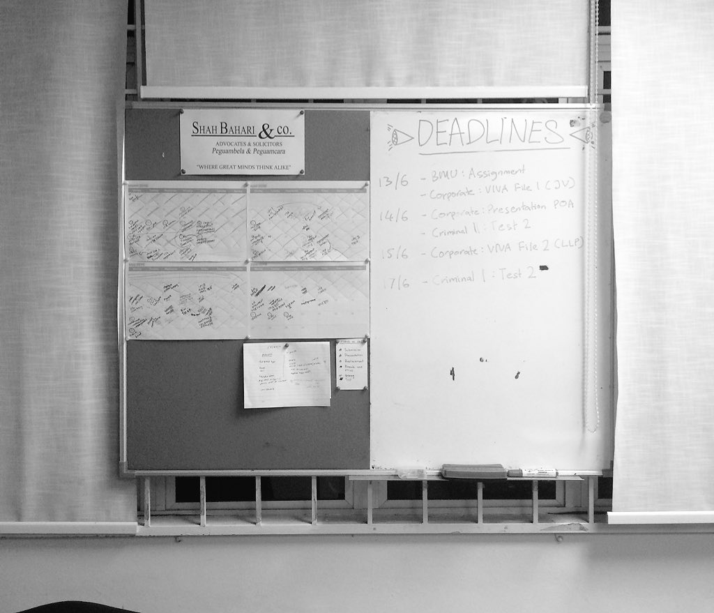 ShahBahari's tweet image. All good things must come to an end. Here we are: one, final week of law school. #OneLastTime #OneFinalPush