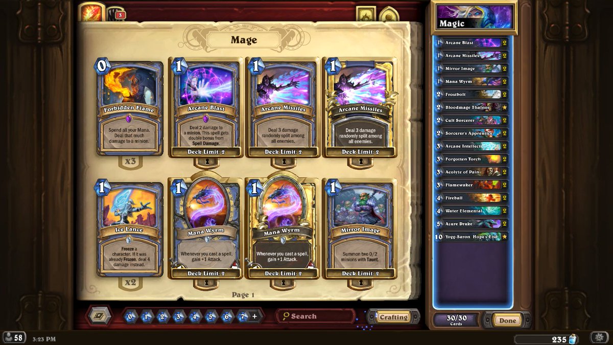 HotformHS's tweet photo. Got to Legend with this Yogg Mage this month :) https://t.co/2Xfe4S7tpk