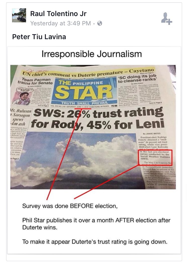 heyyyitsrod's tweet image. Hindi nag-iisip mga nag-comment dito and gumawa nito 😑 Sila pa nagsasabi ng bobo and tanga SWS and STAR. #HelpPH