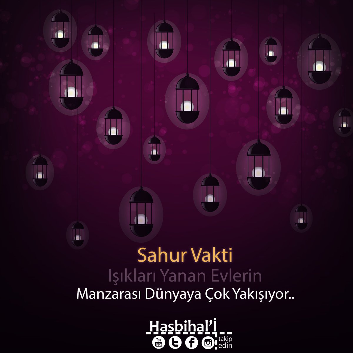 Sahur Vakti, 
Işıkları yanan evlerin
Manzarası dünyaya çok yakışıyor..