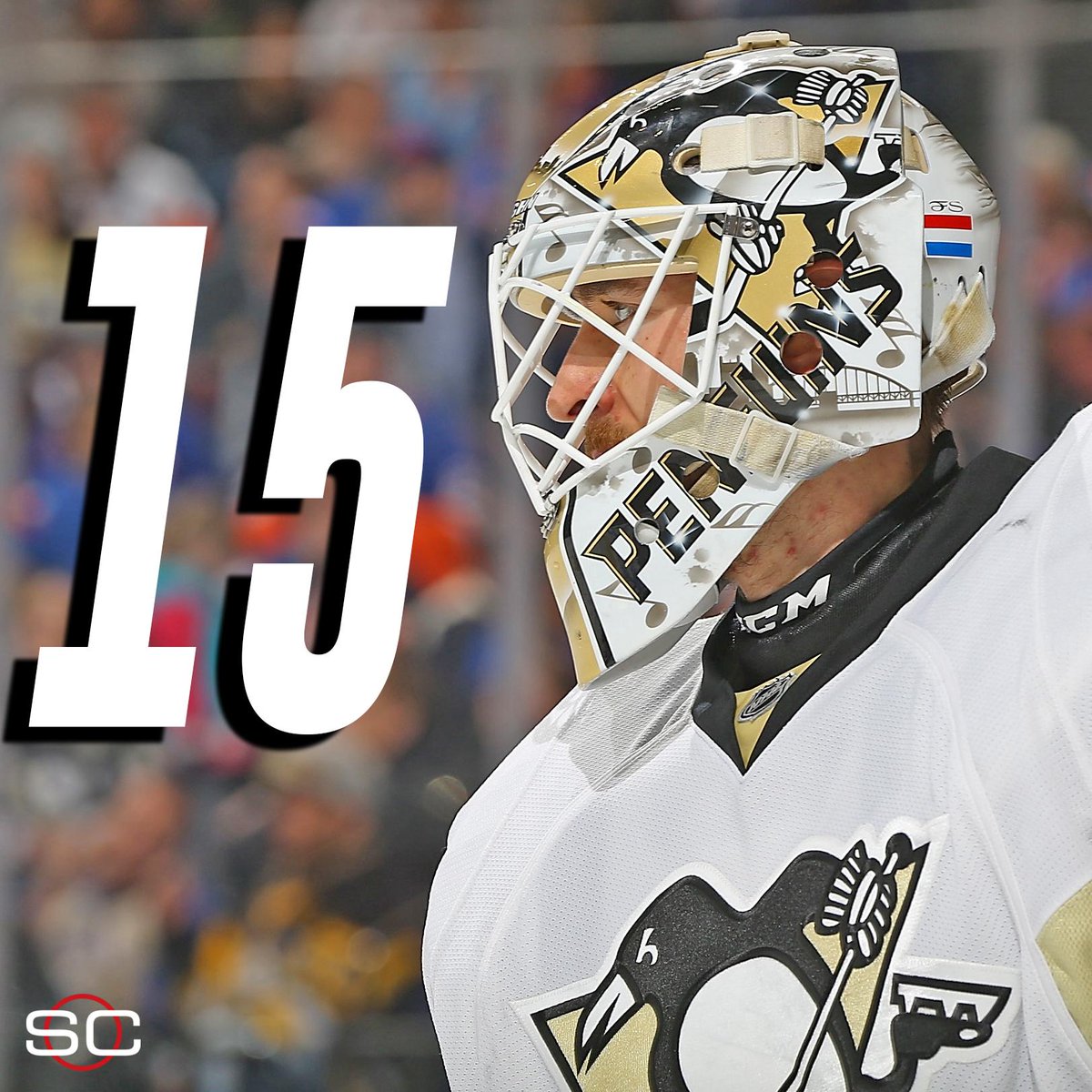 SportsCenter's tweet photo. Matt Murray ties the record for most wins by a rookie goalie in a single postseason with 15. https://t.co/i5Ntbfn59N