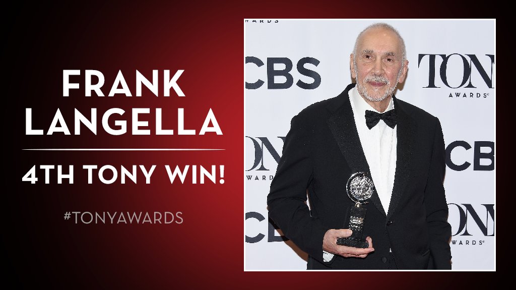TheTonyAwards's tweet photo. Frank Langella is now tied (w/ Boyd Gaines) for most #TonyAwards male actor wins - 4. Bravo! https://t.co/ztdzCPS3kY