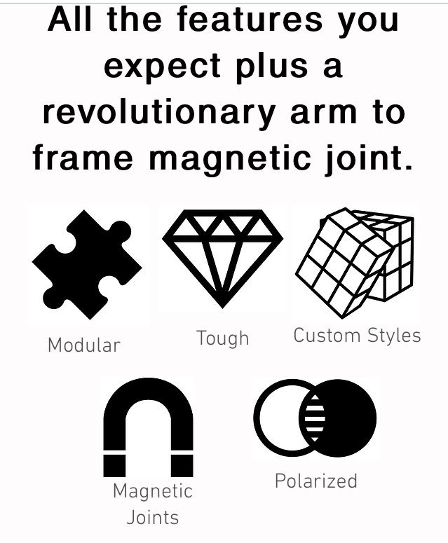 ONASUNDAYdotcom's tweet image. Our Sunglasses Are Like No Other // a revolutionary arm to frame magnetic joint. onasunday.com