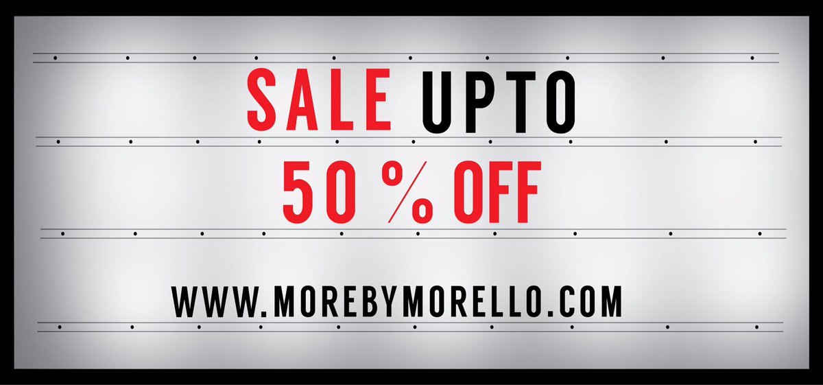 The SALE is NOW ON at <a href="/morebymorello/">MORE by Morello</a>! Get up to 50% OFF selected items. Head over to morebymorello.com now!