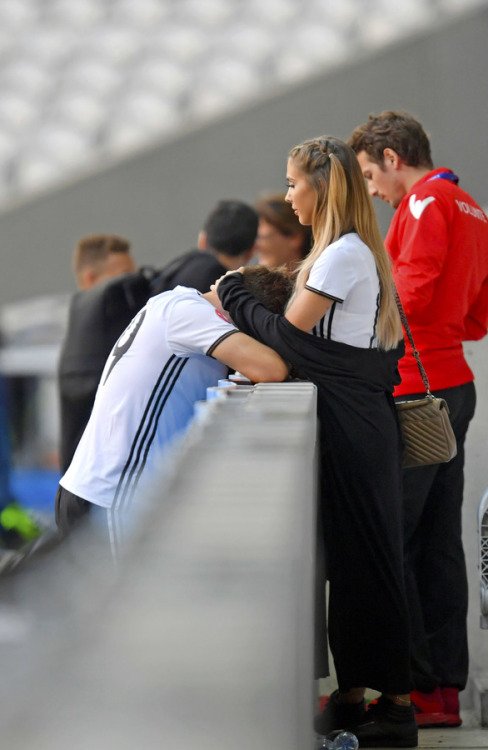 Football Paparazzi on X: Ann-Kathrin Brömmel watching her boyfriend Mario  #Gotze from the stands.(18th October 2014)  / X