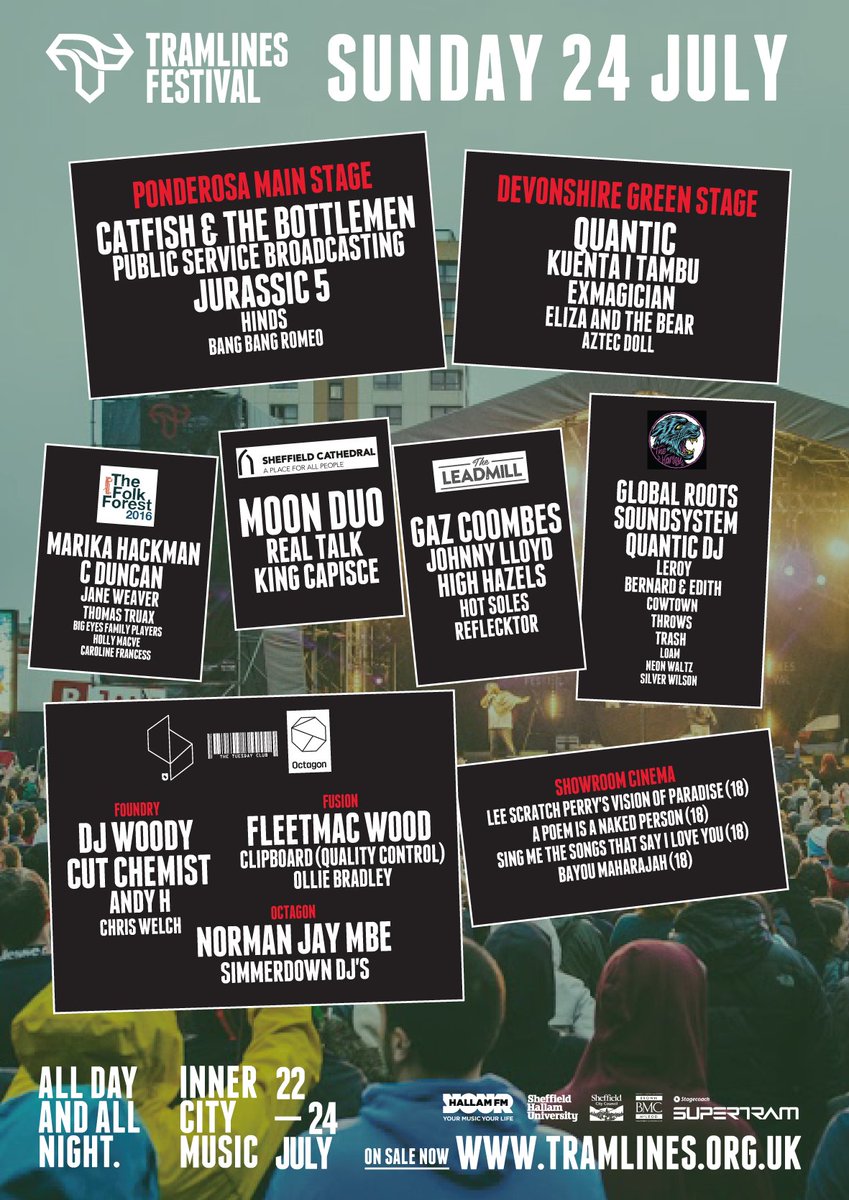 Sunday 24th July at the Cathedral: <a href="/RealTalkLincs/">Real Talk</a> <a href="/moonduo/">Moon Duo</a> #KingCapisce #Tramlines