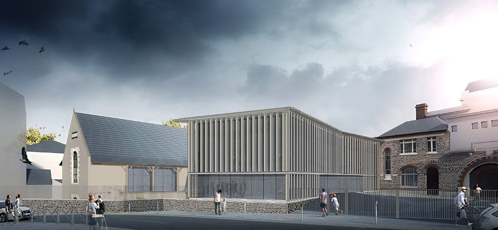 Crèche, locaux associatifs, salle des familles : l'équipement du centre par <a href="/ToposArchi/">Topos Architecture</a> #CMRennes  #Rennes 1/2