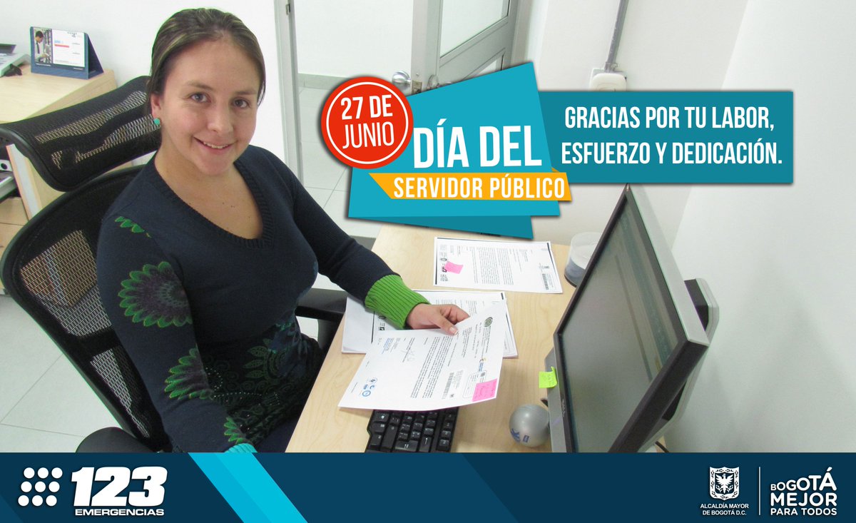 123_Bogota's tweet photo. Trabajamos las 24 horas para atender las emergencias de la ciudad. Gracias por su trabajo #DíaServidorPúblico https://t.co/VHQ8ka8hCj