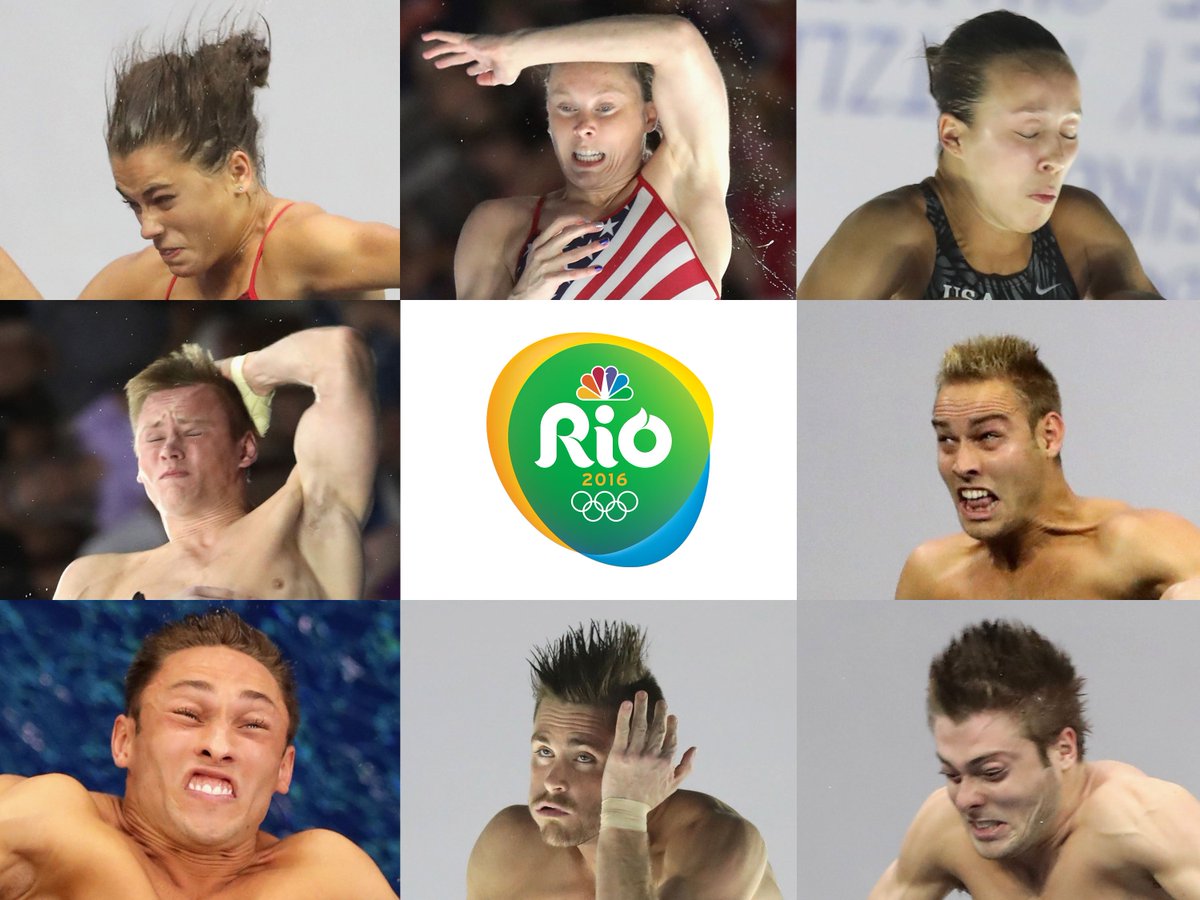 The 2016 All-Diving Face Team. #RoadToRio