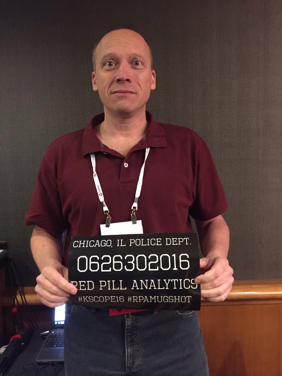 FreakyAvatar's tweet photo. Got arrested by RedPill... #Kscope16 #RPAMUGSHOT https://t.co/BJH0oCAc8W