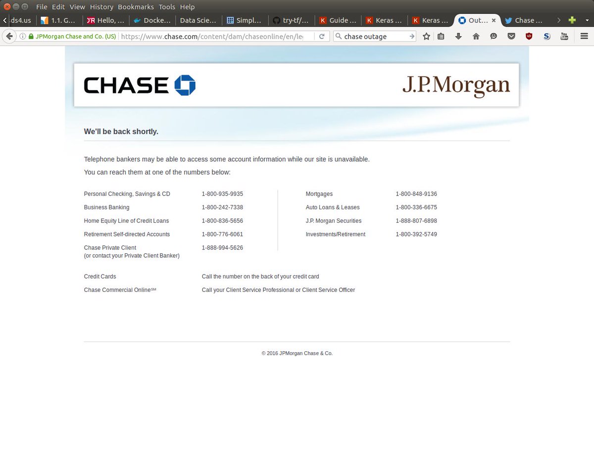 barclaycust's tweet photo. @ChaseSupport Your site appears to still be down. I have seen this page since Sat.  It was reliable b4 #chaseFAIL https://t.co/B5HopL4nPl