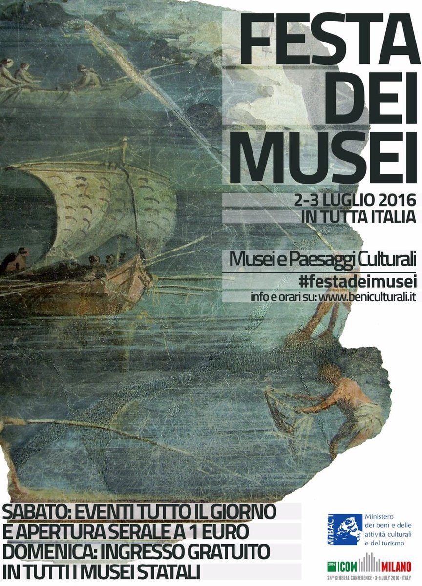 MiC_Italia's tweet photo. Il prossimo fine settimana è la #festadeimusei Eventi ed aperture straordinarie su  https://t.co/FPZAjIGAS6 https://t.co/ZDBnkaRNLR