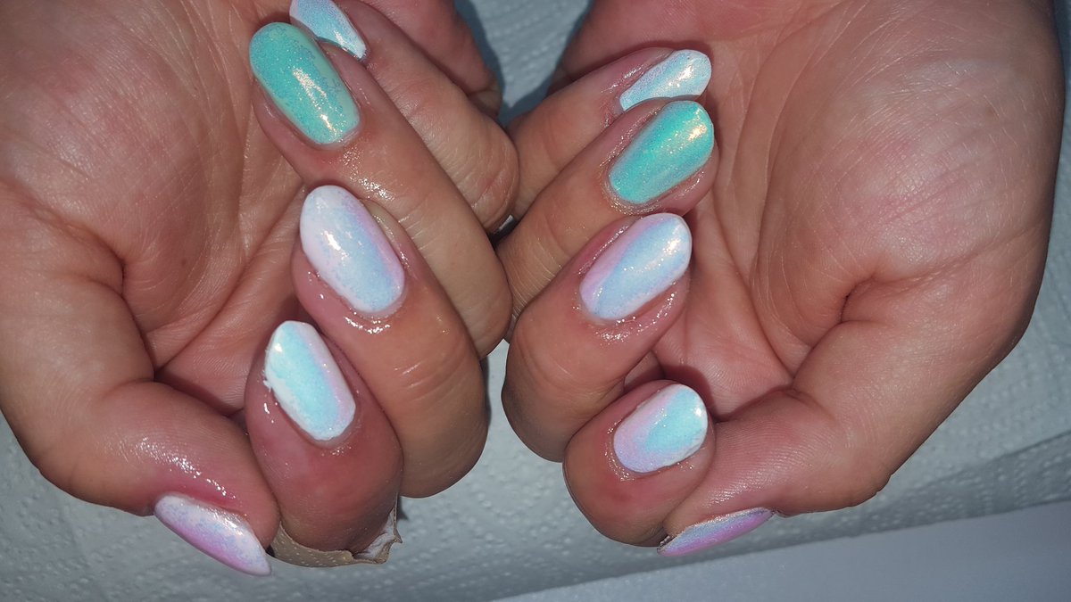 nails_er's tweet photo. My happy client with indigo mermaid effect #nailart #nails #NailDesign #NailDesign https://t.co/3hAyKLOUHK